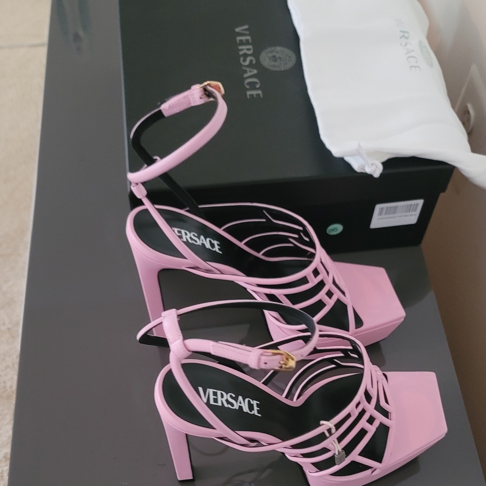 Versace Pink Elegant Heels